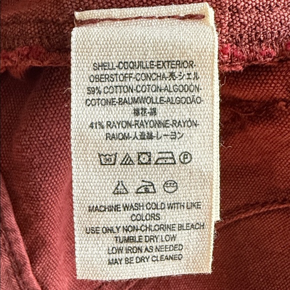 Free People 💐 high waisted brick red slim flare jeans - Picture 14 of 14